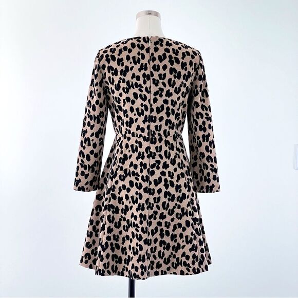 NWT KATE SPADE - Forest Feline Jacquard Animal Print Dress Size 4 - Picture 8 of 16